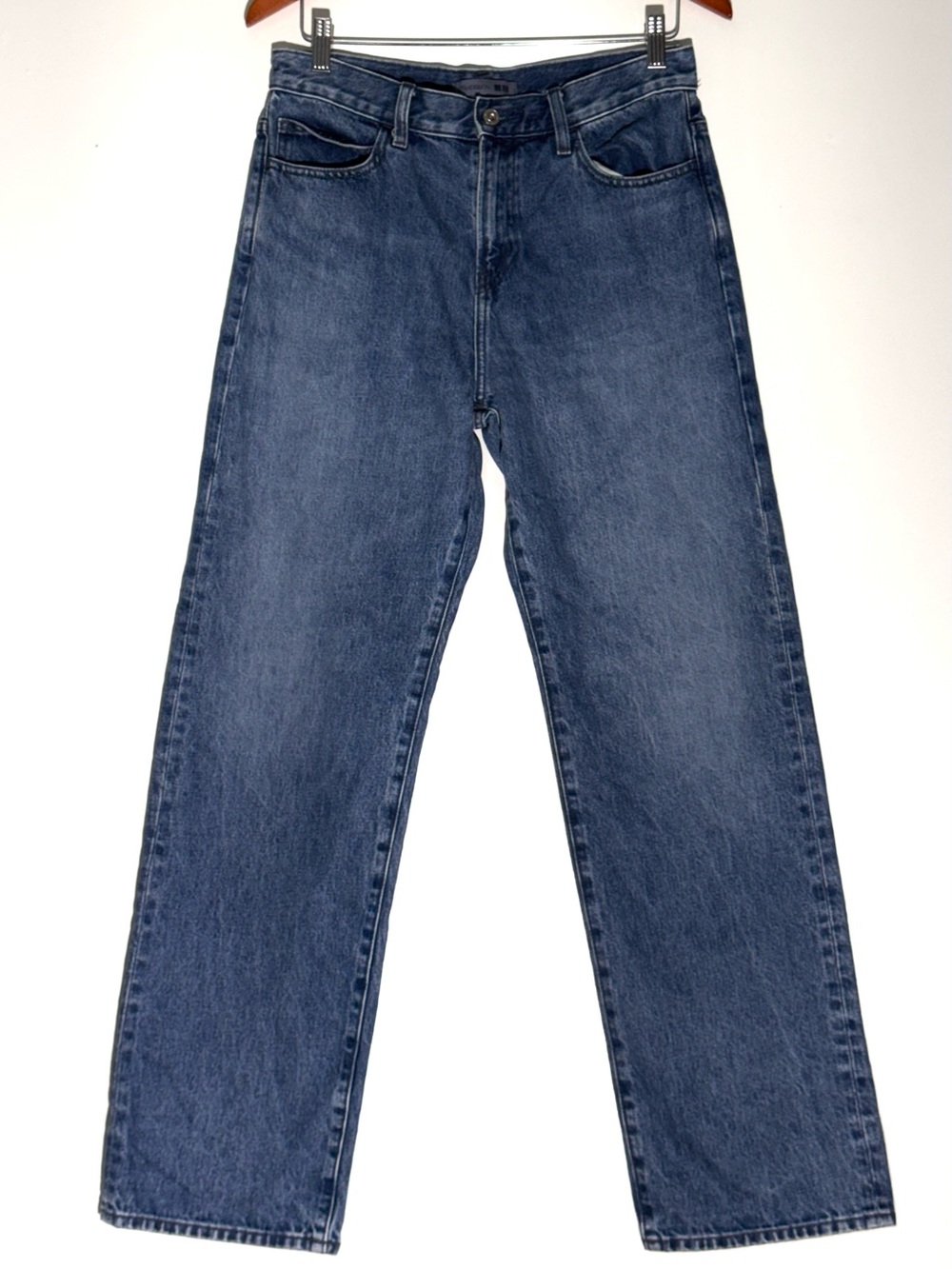 Uniqlo Women's Straight Leg Jeans - Dark Blue Denim